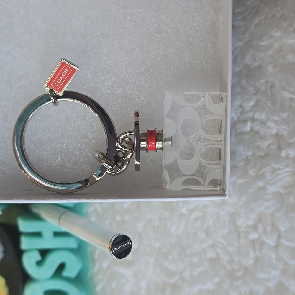 Coach Keychain Mini Perfume Bottle And COACH Mini Pen 2 Fer - Picture 11 of 11